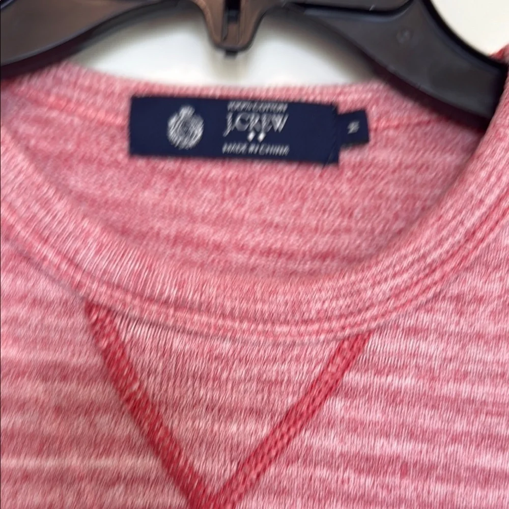 J. Crew 100% Cotton Red Crewneck Sweater